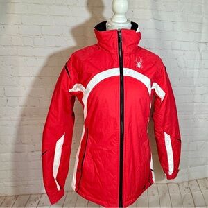 Spyder Spylon XT 5000 Red White Accents Ski Snow Jacket Coat Women’s M 10
